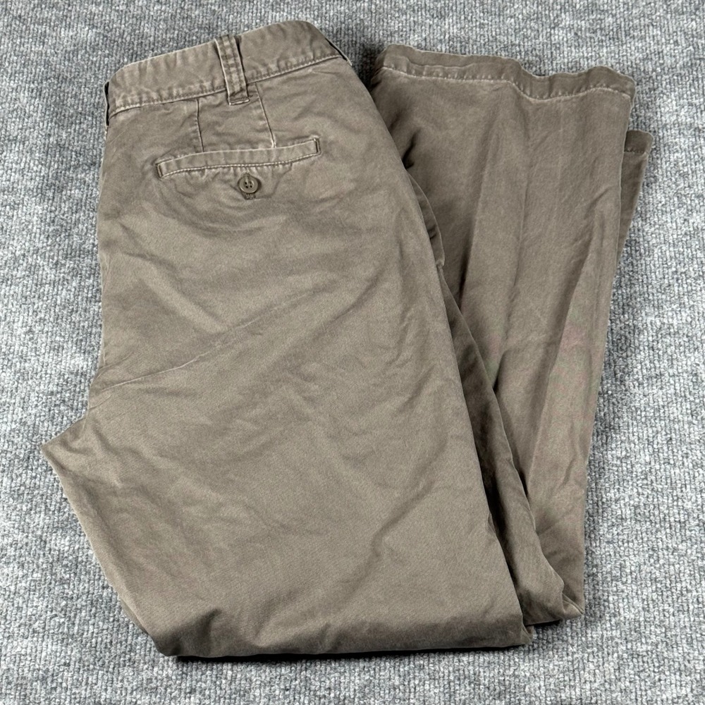 Bass Mens Chino Pants Tag Sz 36x32 34x32 Khaki Casual Dress Trousers Workwear